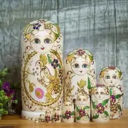 Matryoshka Russian Matryoshka 10 Piece Nesting Doll Handmade Wooden Russian Nesting Doll Educational Toy Birthday Christmaswish Gift Happy Gift