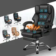 1 ALFORDSON Massage Office Chair Executive Heated Seat Gaming Computer Recliner