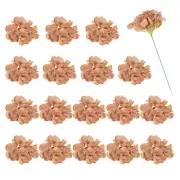 30Pcs Hydrangea Artificial Flowers, Fake Hydrangea Flowers with Stems, Coffee