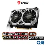 MSI 微星 GEFORCE GTX 1630 VENTUS XS 4G OC 顯示卡 4GB GDDR6 MSI339