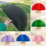Folding Fans Portable Wooden Hand Held Fan Dances Fan Wedding Party Prop Favour