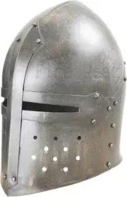 Barbuta Helmet Knight Templar Crusader Helmet Black Wearable Medieval LARP