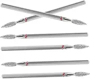 Manicure Drill Bits Set 6pcs Cuticle Sealing Grinding Bits Replacement Nail Drill Bits for Electric File for Manicure Nail Art