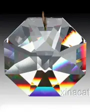 Swarovski Strass 40mm Octagon Lily Clear Crystal Pendant Prism Suncatcher w Logo