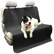 Pet Dog Cat Car Rear Back Seat Carrier Cover Pet Dog Mat Blanket Hammock Cushion Protector(Black)