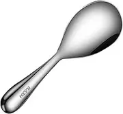PRETYZOOM Stainless Steel Rice Spoon Premium Serving Spoon for Home Use Long Handle Design Smooth Surface Comfortable Grip for Serving Rice and Dishes