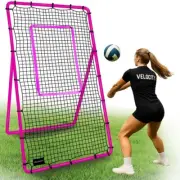 Adjustable Volleyball Rebounder Net, 7x4 ft, Training Equipment with Angle Custo