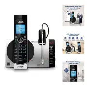 Cordless Phone with Answering Machine with DECT 6.0 Headset, Bluetooth, Conne...