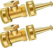 Brass Water Nozzle, Pressure Nozzle, Hose Jet Nozzle, Garden Hose Nozzle Heavy D