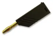 Test PLUG, 4MM, BLACK, KUN, Banana Test Connectors 934100700