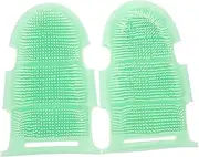 Massage Bath Gloves Soft Comfortable Dual-sided Brush Shower Brush for Back Body Scrub Brush Exfoliating Gloves Shower Foot Scrubber
