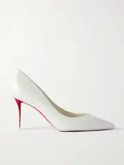 [Christian Louboutin] Christian Louboutin - Miss Z 80 Leather Pumps - Silver - IT41 IT 41 Silver