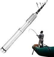Fishing Rod Telescopic | Fishing Pole Retractable Bait Casting Fishing Rod - Bait Casting Fishing Gear, Travel Fishing Rod Lightweight Ergonomic for Beach, Stream, Lake