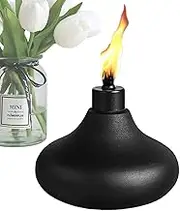 Table Torch Cartridge - Torch Case, Table Lantern Citronella Torches Rechargeable Flame Lamp | Heavy Duty Metal Outdoor Torch for Party, Patio, Patio, Deck,