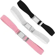 [CATIEBYE] Boys Girls Elastic Belts Pack Boys and Girls Stretchy Waist Belts for Jeans Buckle Adjustable