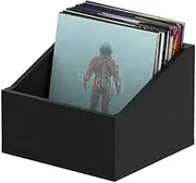 Glorious Black Record Box Advanced for 110 12" Records, Traditional Style, 35.51 cm x 34.01 cm x 26.49 cm
