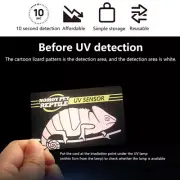 Reptile UVB Light Lamp Bulb Test Card UV Tests Paper Tester Meter Pet Supplie CR