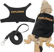 Bearded Dragon Vest,Bearded Dragon Costume | Adjustable Comfortable Breathable Reptile Traction Rope Harness For Secure Walks
