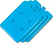 [3PCE] Home Master Ice Bricks, Reusable and Long-Lasting Ice Packs for Coolers,