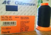 Gutermann thread Tera 60 tex 50 100% Polyester sewing thread,600 meter spools