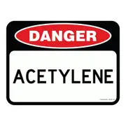 Danger Sign - Acetylene
