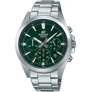 【CASIO 卡西歐】EDIFICE EFV-630D 商務紳士三眼計時不鏽鋼腕錶