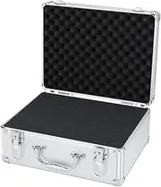 [Generic] Aluminum Carrying Case | Instrument Storage Case | Portable Equipment Organizer, Protective Instrument Case, Lockable Carrying Case, Aluminum Storage Trunk, Precision Equipment Holder