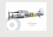 Warhead Illustrated CA-16 Wirraway 971 RAN HMAS Albatross Aircraft Print