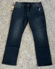 Buffalo David Bitton Relaxed Straight Driven Stretch Blue Denim Jeans Mens 38x34