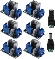 EMSea 8Pcs LM317 DC Buck Converter Adjustable Regulator Power Supply Modules With Connector Female Male