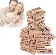 Super Naughty Block Tower Game,Couples Games for Adults, Valentine Tumbling Tower Stacking Blocks Game Couple Activities & Date Night Ideas,Funny Adults Night Party Game,Date Night Games