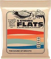 Ernie Ball Flatwound 5-string Electric Bass Strings - 45-130 Gauge