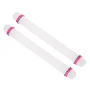 2 Pcs Fondant Rolling Pin with Guide Rings 13" PP Plastic for Baking Clay