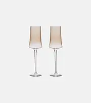 [Brunello Cucinelli] Brunello Cucinelli Set of 2 champagne flute glasses