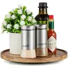 9 Inch Wooden Lazy Susan Turntable Organizer for Cabinet Dining Table Pantry