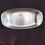 Vintage CROMARGAN SERVING TRAY DISH Stainless 10x4” Mid Century Modern Germany