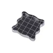 Clear Block Pad Acrylic Stamping Blocks Transparent Grid Block Set for Scrapbooking Color Stamping Process Essential Tools