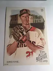 2019 Topps Allen & Ginter Jumbo 5x7 Zack Greinke DBacks 9 05/49
