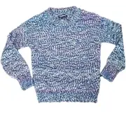 NWT Freshman Girls Blue Girls Pullover Kids Popcorn Long Sleeve Sweater Small 7