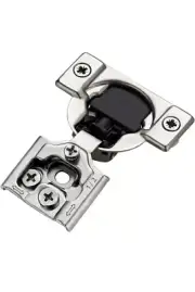 Ravinte 50 Pack 25 Pairs 1/2 inch Overlay Soft Close Hinges Satin Nickel