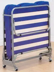 Single Zodiac Folding Bed Including 75MM Mattress - Silver