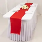 12" x 108" RED Premium Scuba Polyester Table Runner Wedding Party Tabletop
