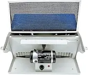 Jewelry Bench Polisher, 180W Desktop Jewelry Buffing Machine with Dust Collector, 2000-7000 RPM Adjustable Variable Speed Polishing Buffing Machine, Bench Jewelry Polisher Power Tool for Jewelry Rock