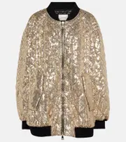 [Dorothee Schumacher] Dorothee Schumacher Shimmering Attraction sequined jacket AU 12 gold