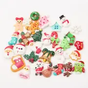 50 PCS Ornaments Small Christmas Figures Craft Embellishments