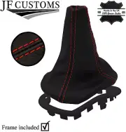 RED STITCH LEATHER MANUAL GEAR BOOT+PLASTIC FRAME FOR FIAT MAREA 96-02