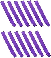 Gadpiparty 12 pcs DIY Satin sash Plain Sashes Bachelor sash for Men Satin sash Belt Plain Silk Sashes Black Strapless Gown Black Bridesmaid Dress Purple Party Supplies Single Layer Mother