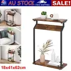 Narrow Side Table Small Spaces Slim Sofa Tray Home Gift AU