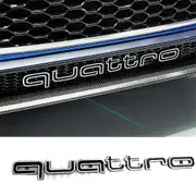 Cool Quattro Logo Badge Emblem Car Sticker Front Grill Lower Trim For Aud-i A6 A7 - jjuetr