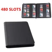 Trading Card Binder Premium 12 Pockets Zip Trading Card Album Folder 480 CARDS